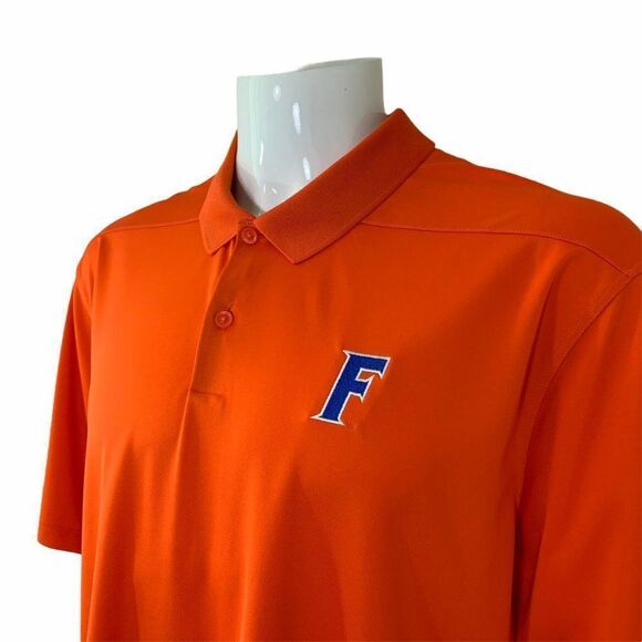 Nike Dri-Fit Polo Men's Size XXL Orange University of Florida Golf Shirt - Picture 5 of 9